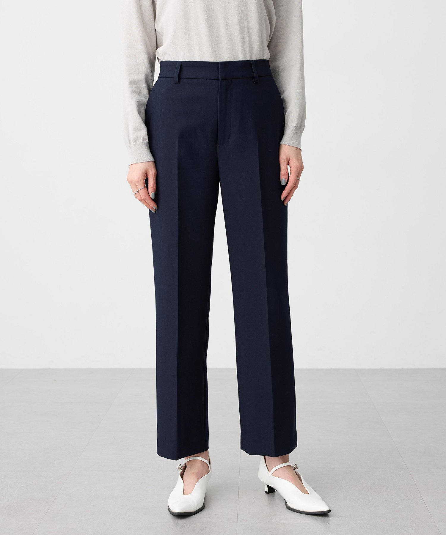 【SALE／50%OFF】A/C DESIGN BY ALPHA CUBIC ストレッチ テーパードパンツ エーシーデザインバイアルファキュービック パンツ その他のパンツ イエロー ベージュ ネイビー