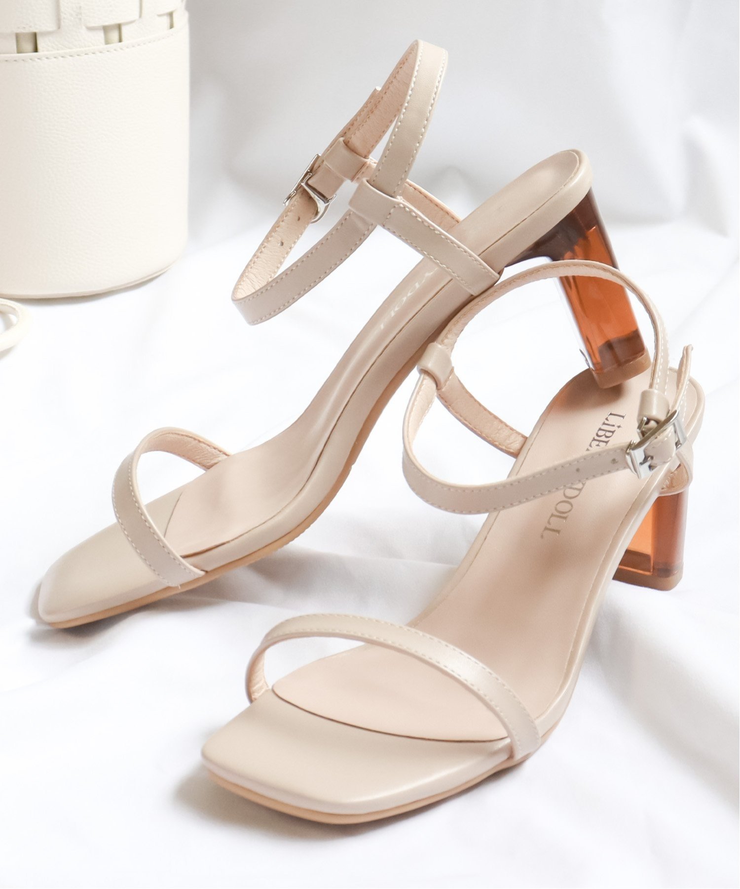 【SALE/20%OFF】LibertyDoll ワンピース 韓国ファッション クリアヒールサンダル ☆4133 サンエーフットウェアー シューズ・靴 サンダル...