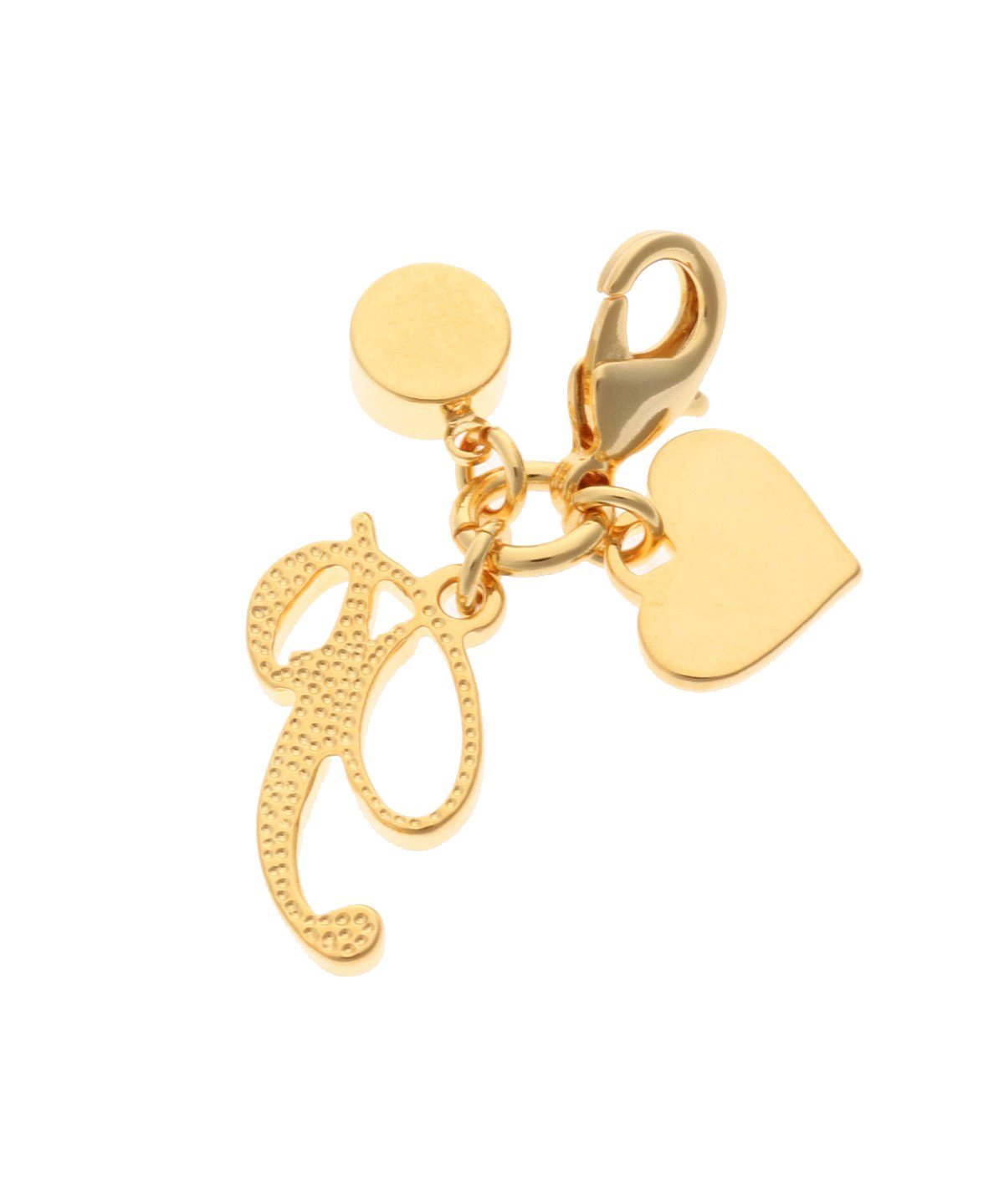 Samantha Thavasa Petit Choice シンプルイニシャル ファスナーチャーム P サマンサタバサプチチョイス ファッション雑貨 チャーム・キーチェーン ゴールド