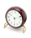 ARNE JACOBSEN ARNEJACOBSEN/(U)Table Clock 43676 BURGUNDY ノルディックフィーリング インテリア・生活雑貨 時計 レッド【送料無料】