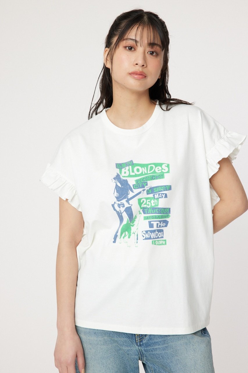 ロデオクラウンズ トップス レディース RODEO CROWNS WIDE BOWL Vintage Flyerフリル Tシャツ ロデオクラウンズワイドボウル トップス カットソー・Tシャツ ホワイト ピンク ネイビー グレー【送料無料】