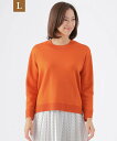 【SALE/21%OFF】TRANS WORK 【L】【ウォッシャブル】ウールブレンドプルオーバーニット サンヨー エルサイズ トップス ニット オレンジ ブルー ベージュ ネイビー【送料無料】