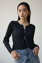 【SALE/30%OFF】AZUL BY MOUSSY Wジップ配色リブカーディガン アズールバイマウジー トップス カーディガン ピンク ベージュ グレー ブ...