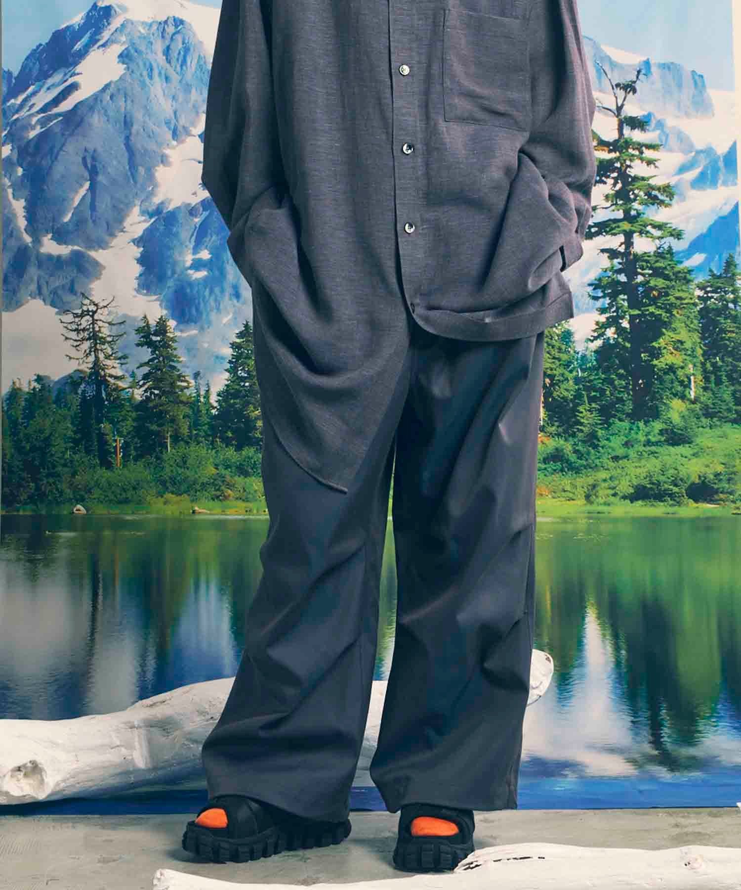 MAISON SPECIAL 120/2/2 Suvin Cotton Gabardine Prime-Wide Snow Pants メゾンスペシャル パンツ カーゴパンツ グレー ブラック【送料無料】