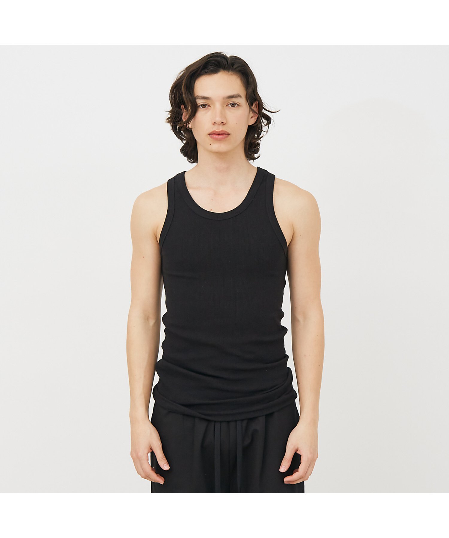 【DISCUS ATHLETIC/ディスカス アスレチック 】RIB Pack- アバハウス トップス キャミソール グレー ブラック ホワイト ネイビー
