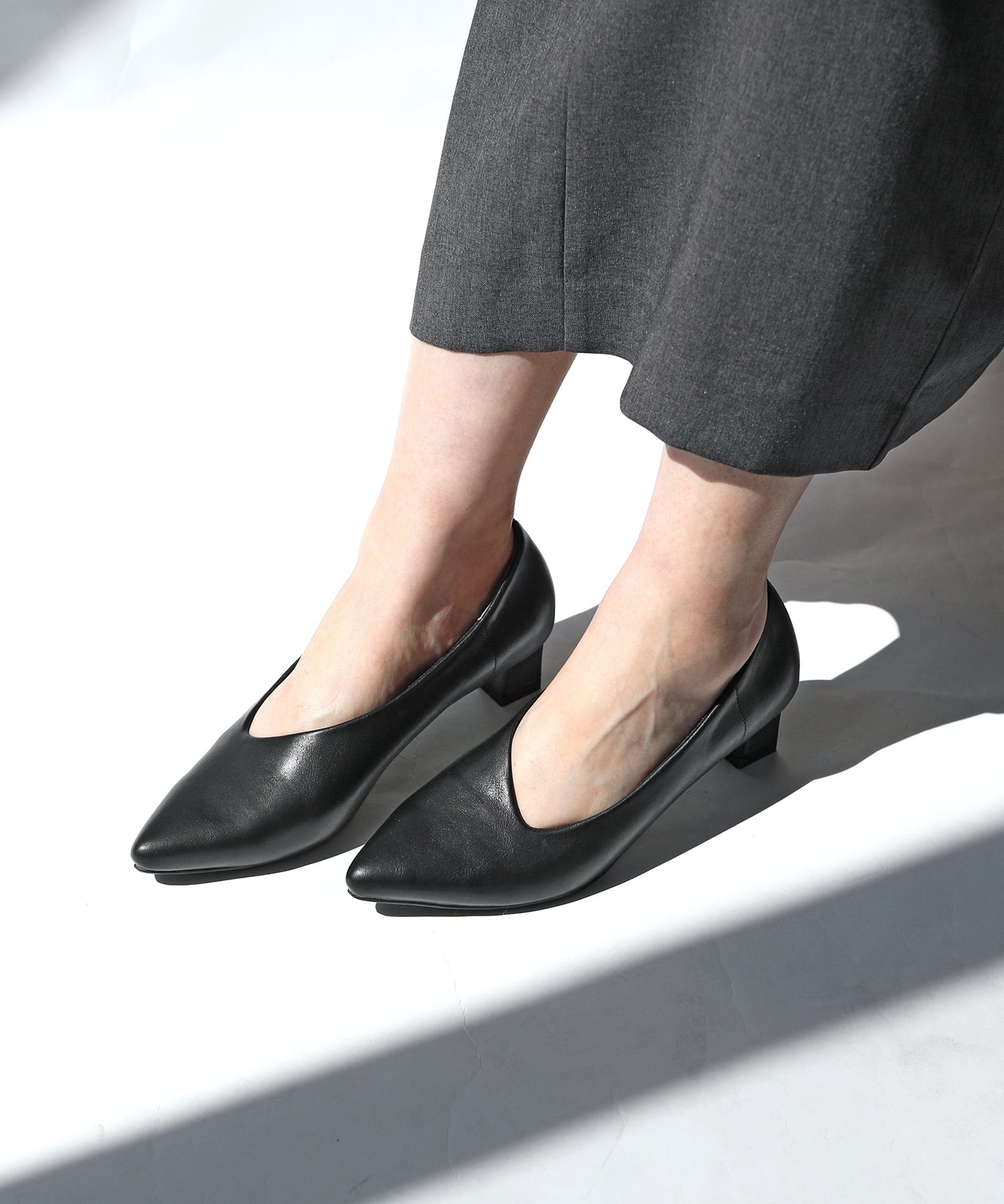 【SALE／10%OFF】RiiiKa アシンメトリーパンプス リーカ シューズ・靴 パンプス シルバー ブラック ブラウン【送料無料】