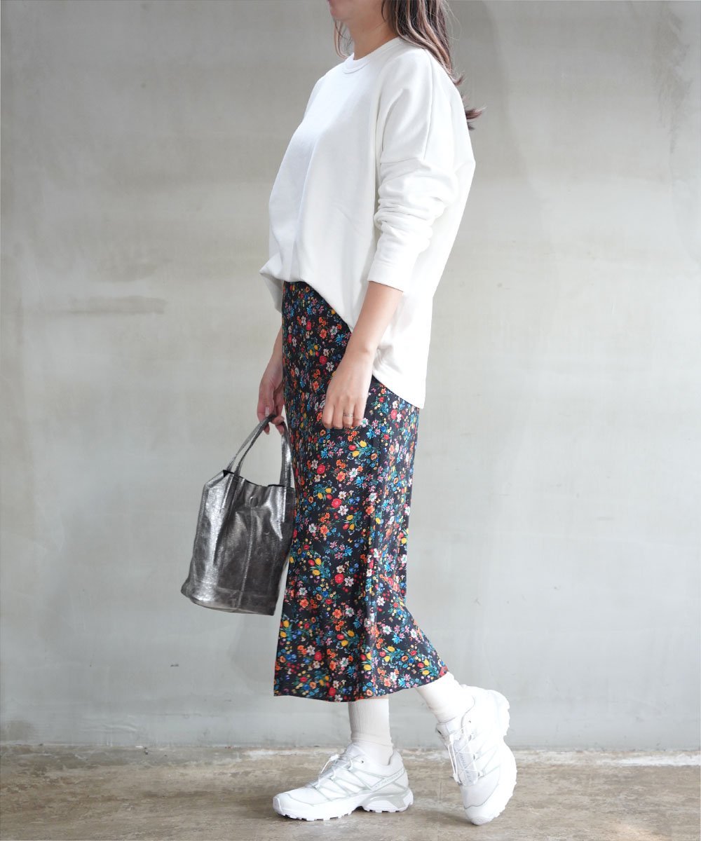 MEYAME メヤメ BEAUTIFUL SKIRT ブルーコムブルー トップス シャツ・ブラウス ブラック ホワイト