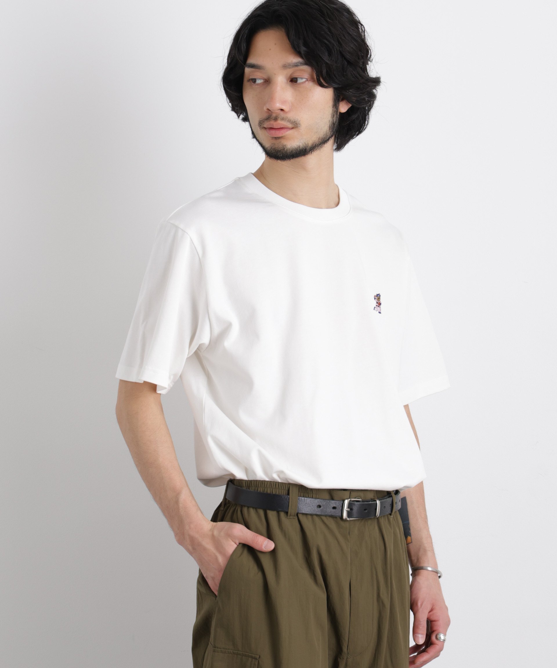 NANO universe ナノベア Tシャツ 半袖 ベースボール ナノユニバース トップス カットソー・Tシャツ