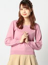 【SALE/70%OFF】LODISPOTTO ドーリーラブフラワーニット ロディスポット ニット ニットその他 ピンク ホワイト ネイビー パープル