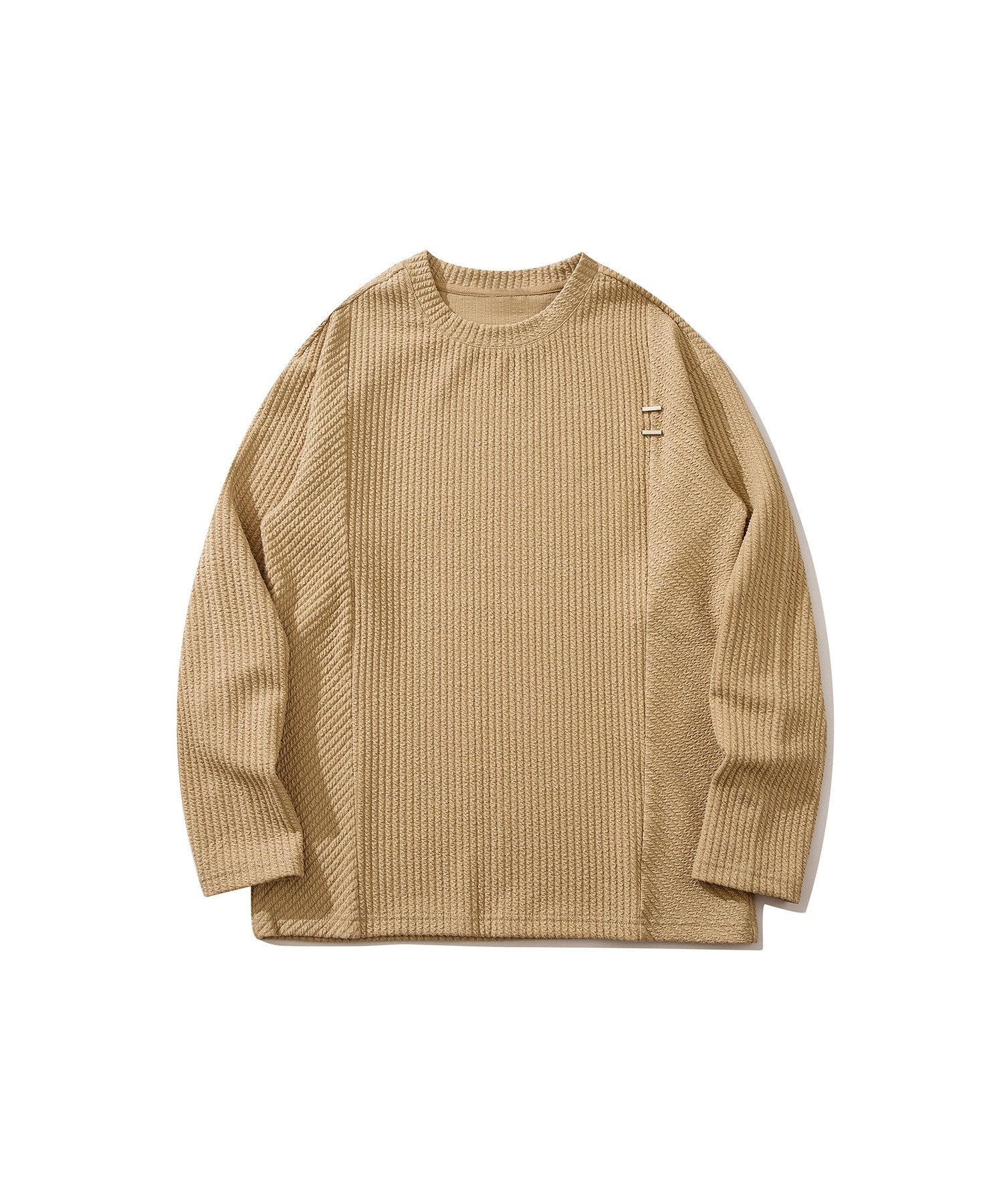 aimoha MENS/ビッグシルエットカットソー アイモハ トップス カットソー・Tシャツ ブラック ネイビー ベージュ グリーン