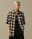 LHP WHITELAND/OWL/OMBRE CHECK S/S SHIRT エルエイチピー トップス シャツ ブラウス イエロー ホワイト レッド グリーン【送料無料】