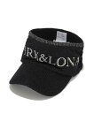 MARK & LONA Fascine Sparkle Knit Visor | WOMEN マークアンドロナ 帽子 サンバイザー ブラック ホワイト グリーン...