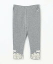 【SALE/20%OFF】組曲 KIDS 【80-100cm】10分丈フラワープリント レギンス クミキョク 靴下・レッグウェア レギンス・スパッツ グレー ブ...