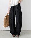 La-gemme ギャザーデザインカーブパンツ ラジュール パンツ ジャージ・スウェットパンツ グリーン ブラック【送料無料】