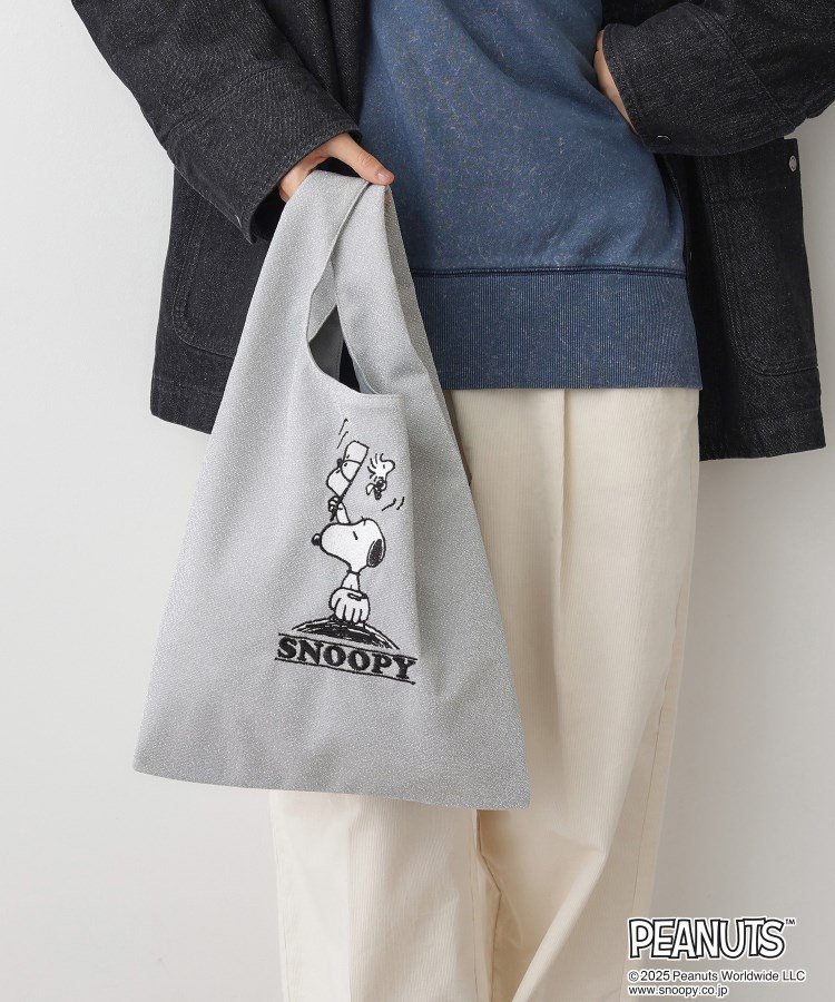 Dessin PEANUTSラメBAG デッサン バッグ ハンドバッグ ブラック シルバー【送料無料】