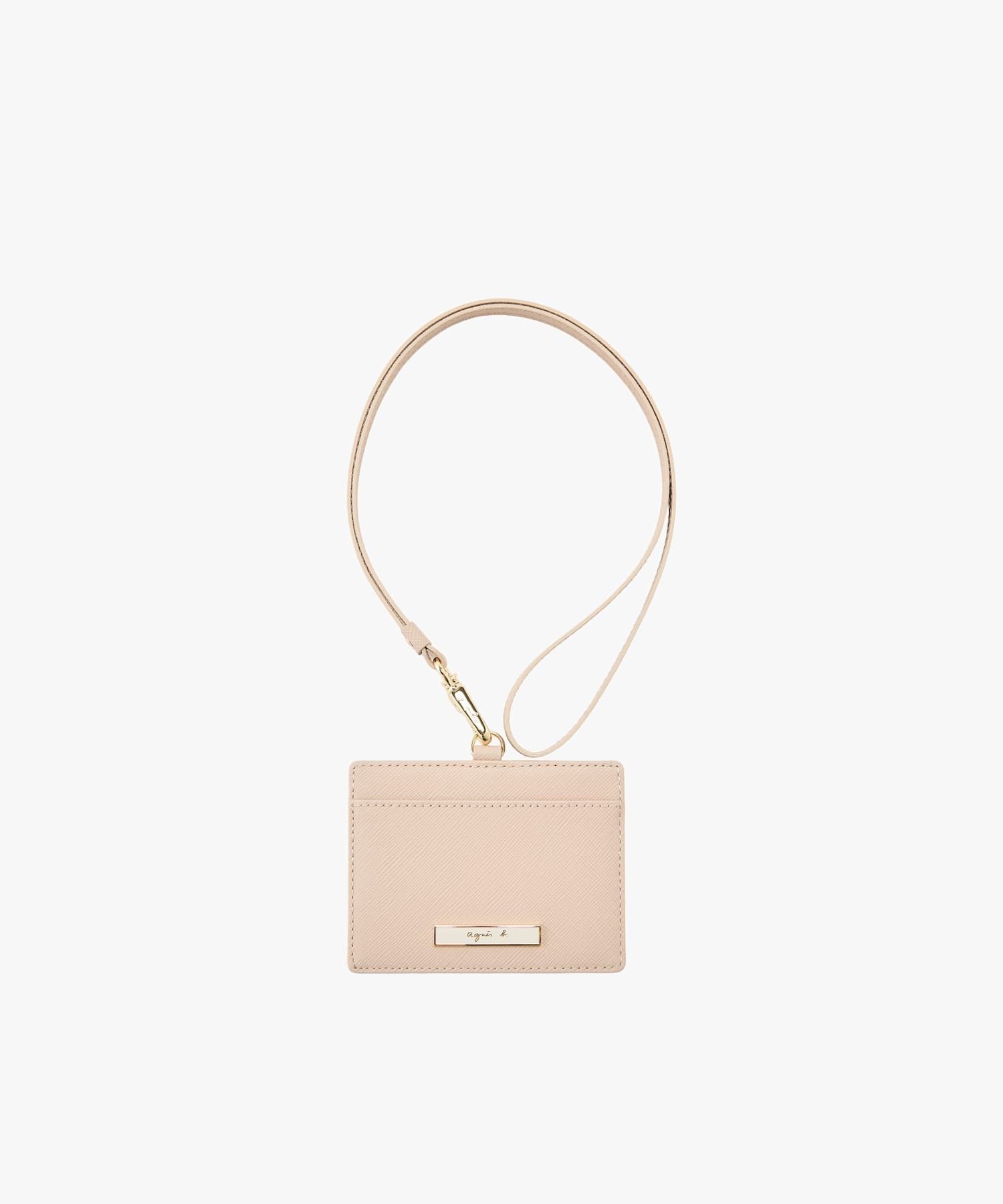 agnes b. VOYAGE レザー パスケース "Erika" QAW05-12 アニエスベー 財布・ポーチ・ケース 名刺入れ・カードケース ベージュ【送料無料】