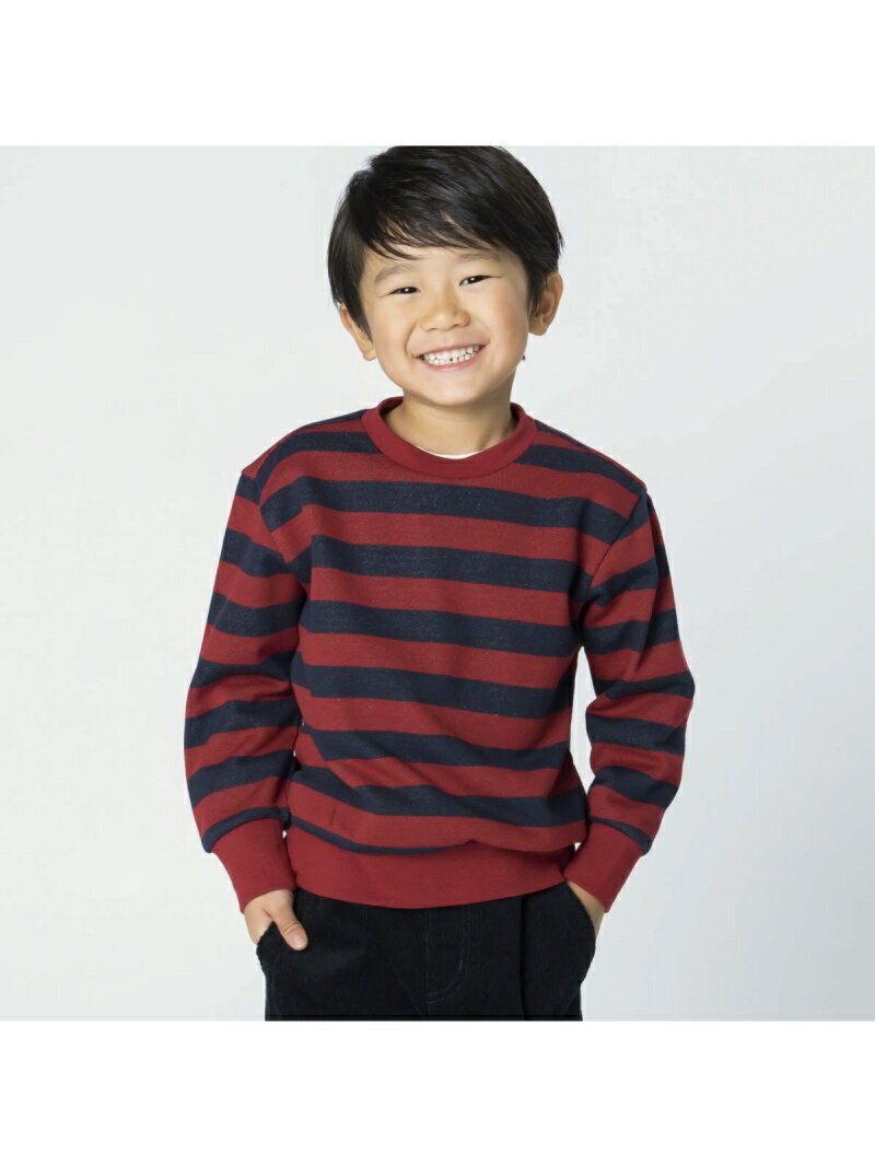 【SALE／60%OFF】COMME CA ISM ボーダー 長袖トレーナー コムサイズム カットソー スウェット レッド ネイビー ベージュ グリーン