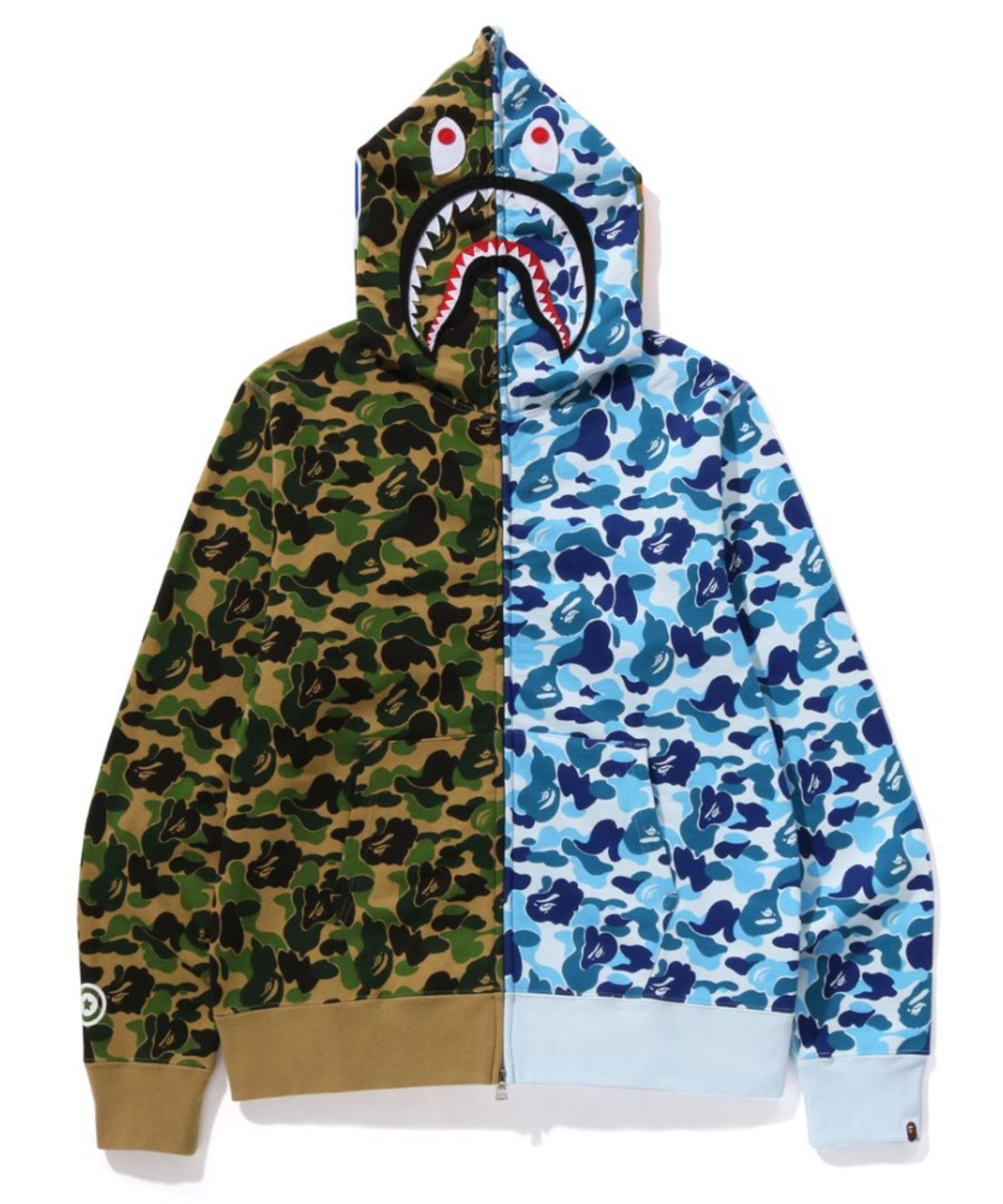 A BATHING APE ABC CAMO CRAZY SHARK FULL ZIP HOODIE ア ベイシング エイプ トップス パーカー・フーディー【送料無料】 2