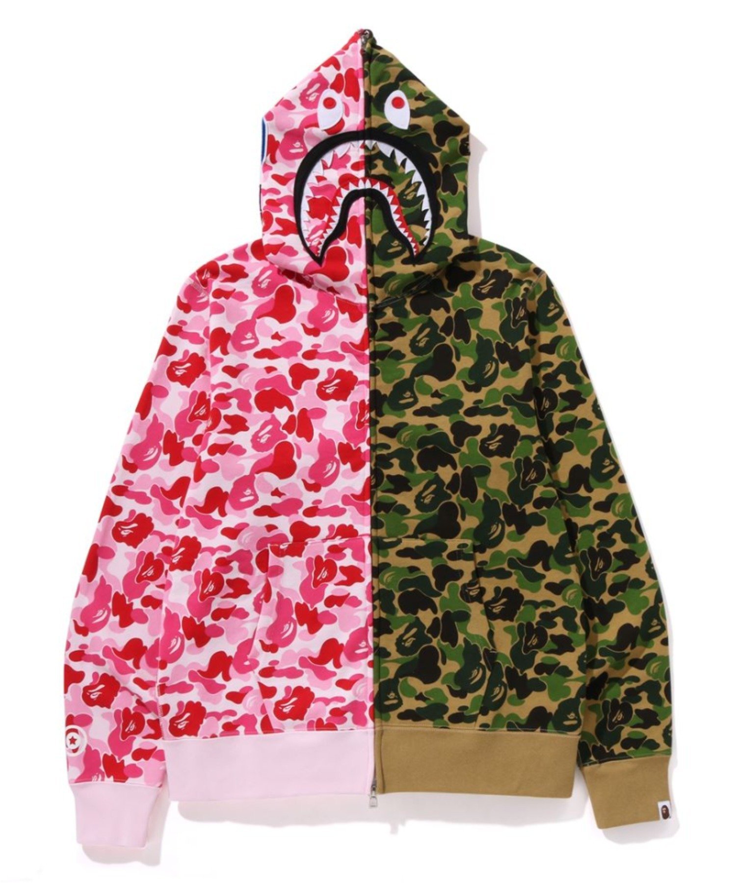 A BATHING APE ABC CAMO CRAZY SHARK FULL ZIP HOODIE ア ベイシング エイプ トップス パーカー・フーディー【送料無料】 3