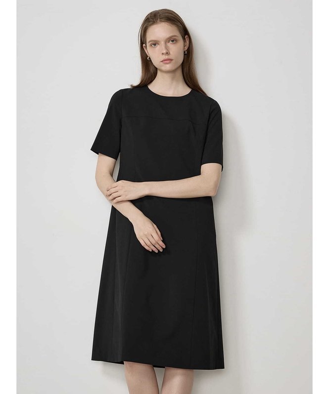 【SALE/50%OFF】Aquascutum WOMEN 【セットアップ対応】サイロスパンワンピース アクアスキュータム ワンピース・ドレス ドレス ブラック グレー【送料無料】