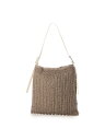 cache cache カシュカシュ cachecache / フリーハンドルクロッシェトート アンビリオン バッグ かごバッグ グレー ブラック【送料無料】
