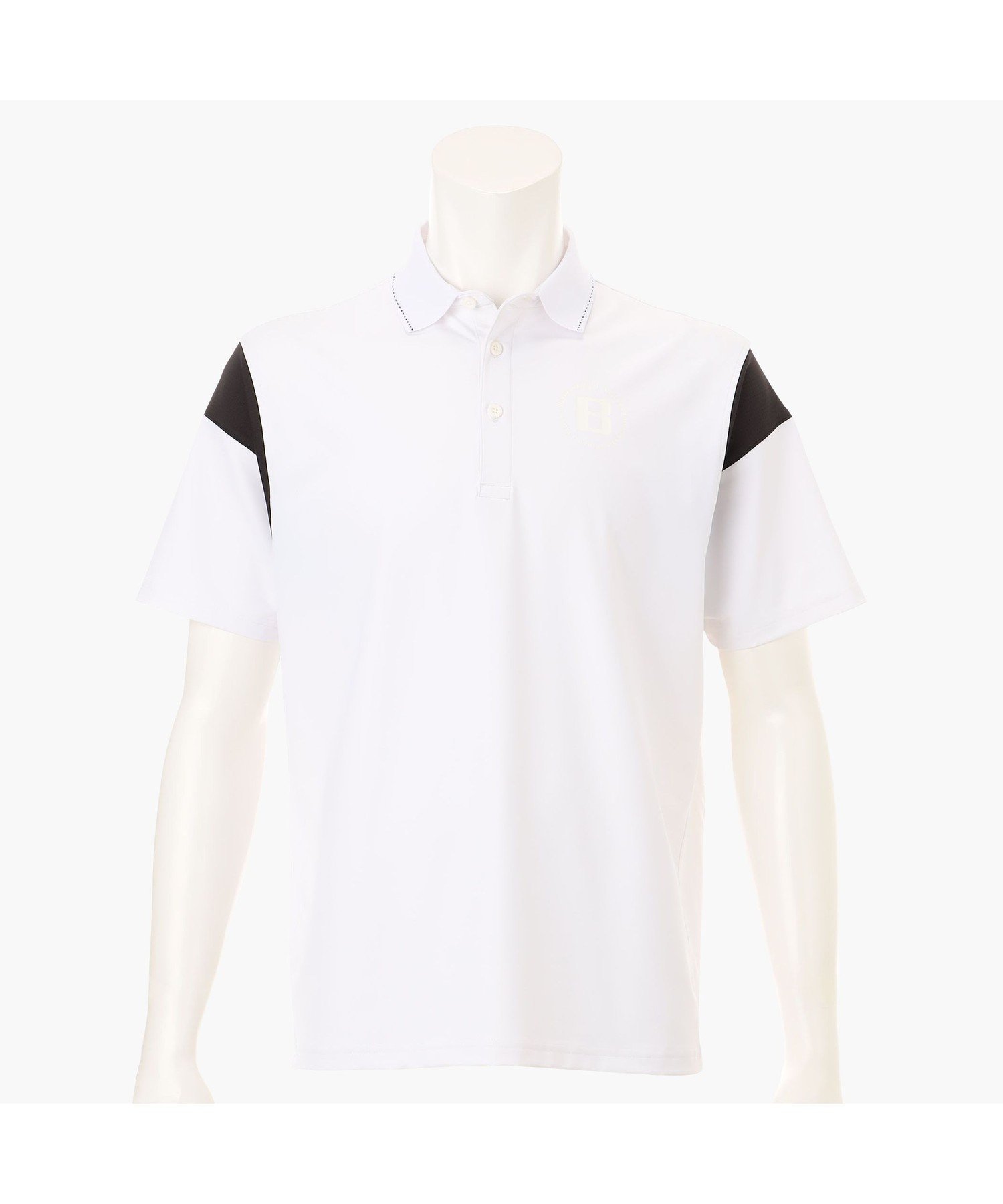 【SALE／20%OFF】BRIEFING GOLF メンズカレッジポロ(リラックスフイット) ブリーフィング トップス ポロシャツ ホワイト ブラック【送料無料】