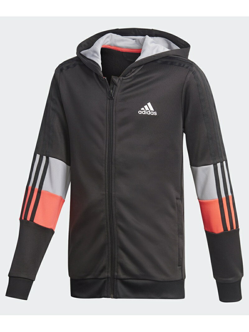 【SALE／50%OFF】adidas Sports Performance (K)B A.R. 3S フルジップ スウェットフーディ アディダス カットソー キッズカットソー ブラック ネイビー