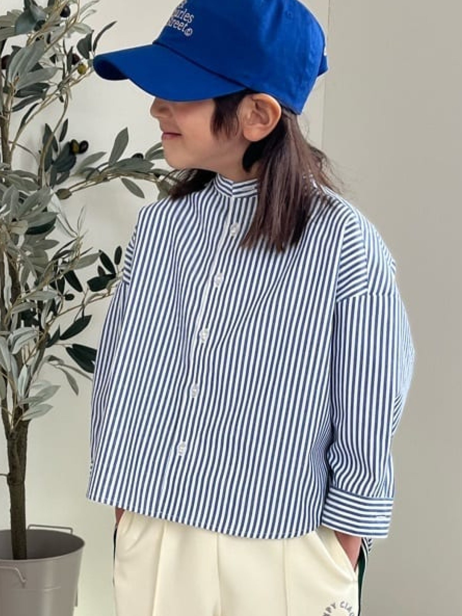 【SALE／20%OFF】ikka デニム&チェックオーバーシャツ(120~160cm) イッカ トップス シャツ・ブラウス ブルー ブラック