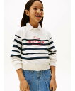 TOMMY HILFIGER GIRLS トミースクリプトクルーネックトレーナー トミーヒルフィガー トップス スウェット・トレーナー ブルー【送料無料】