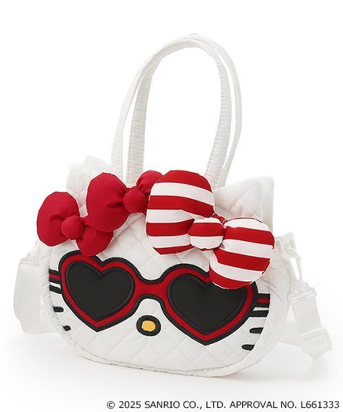 petit main 【サンリオキャラクターズ】ハローキティお顔2wayバッグ ナルミヤオンライン バッグ リュック・バックパック ホワイトのサムネイル
