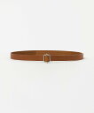 BEAUTY&YOUTH UNITED ARROWS <ART BROWN>レザー スクエアバックル ベルト ビューティー&ユース ユナイテッドアローズ ファッ...