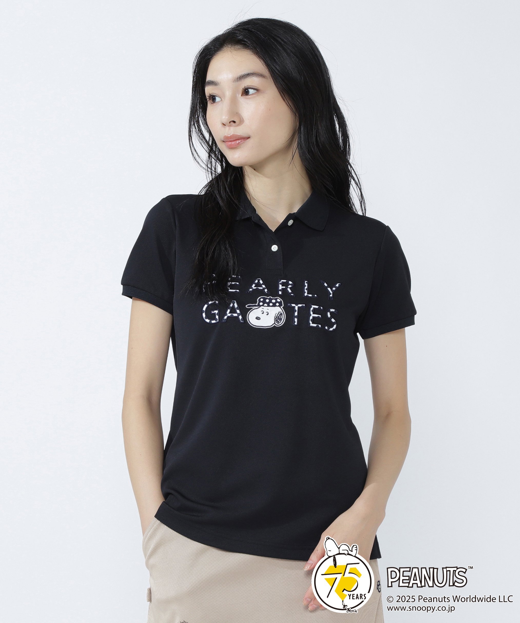 PEARLY GATES プライムフレックスカノコ半袖ポロシャツ パーリーゲイツ トップス ポロシャツ ホワイト ネイビー【送料無料】