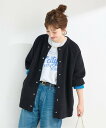 B.C STOCK 《予約》2層スムース編みロングカーディガン ベーセーストック トップス カーディガン ベージュ ブラック【送料無料】