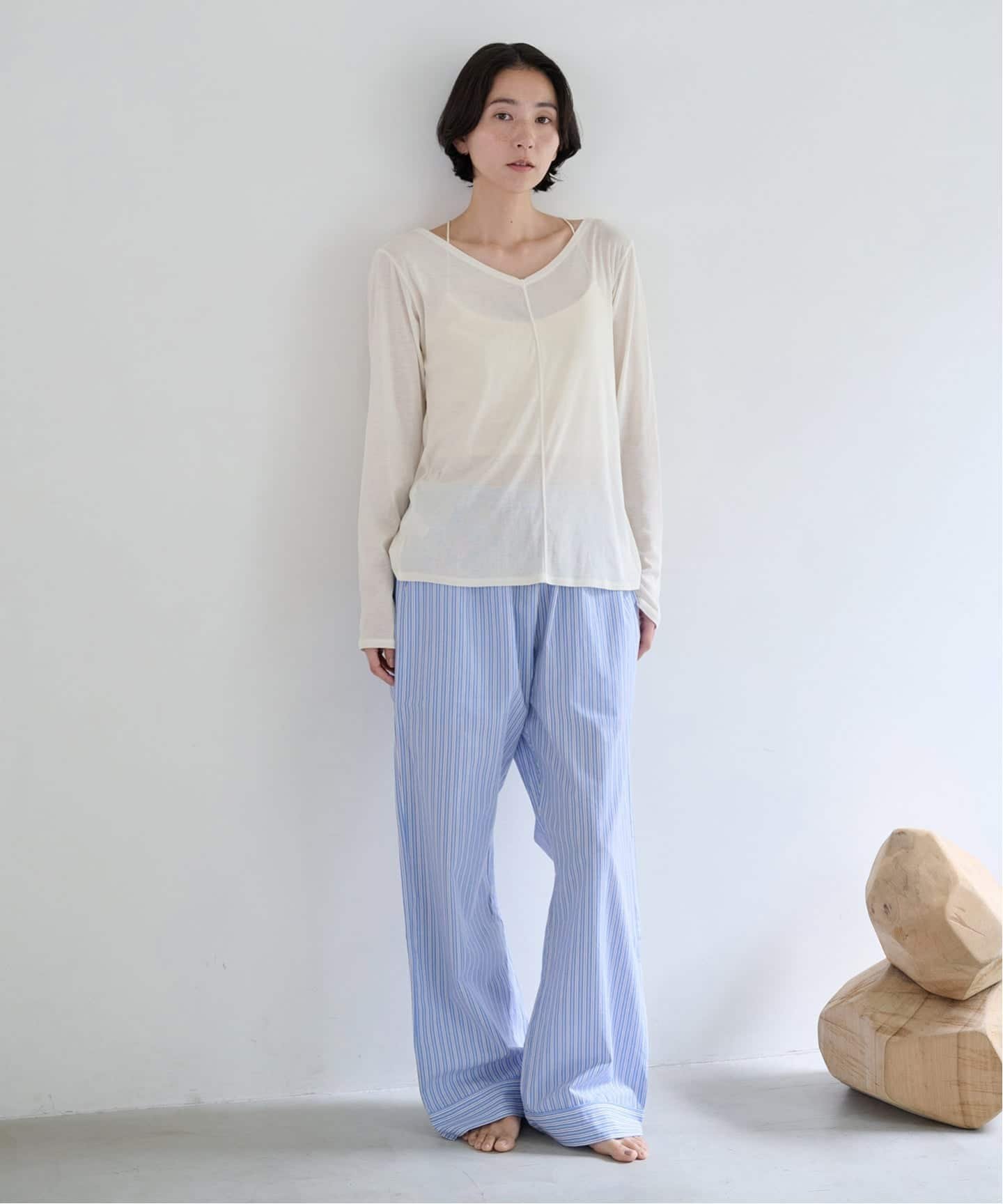 《追加/新色あり》コットンソフトフライスカーディガン エミリーウィーク トップス カットソー・Tシャツ ブラック ベージュ