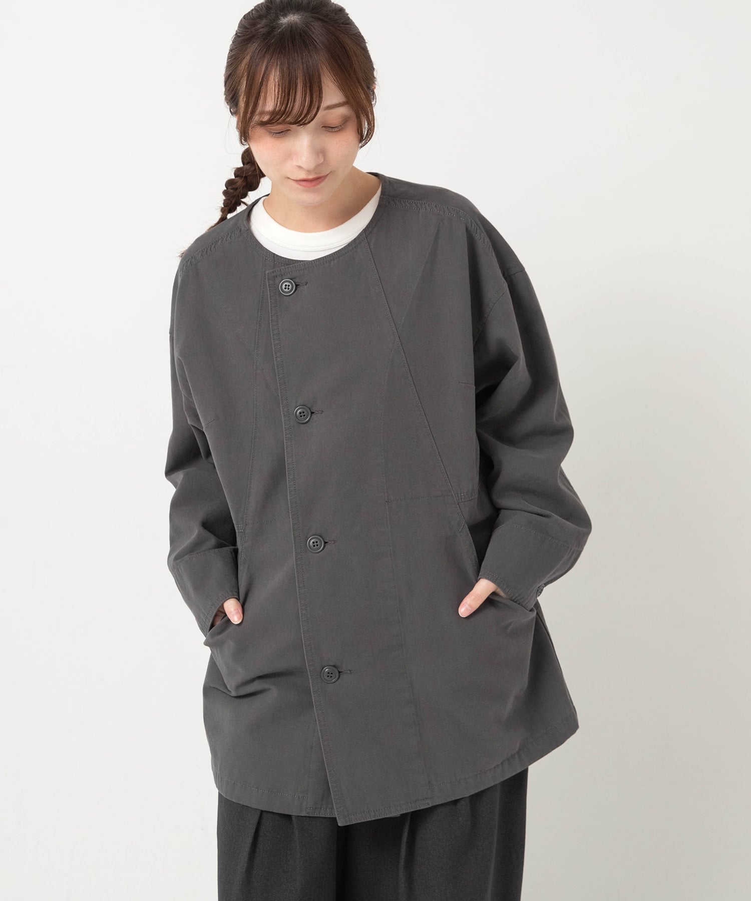 URCH RNA J2189 ブランジェジャケット アールエヌエーエヌ ジャケット・アウター デニムジャケット グレー