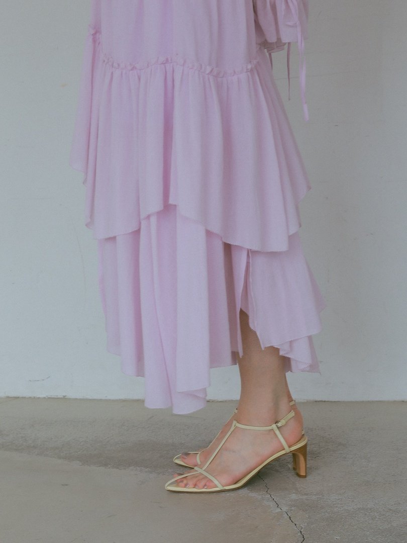 CASA FLINE コットンティアードスカート カーサフライン スカート ロング・マキシスカート ピンク【送料無料】のサムネイル