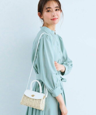 【SALE/43%OFF】grove ヒネリフラップペーパーミニショルダー グローブ バッグ ショルダーバッグ ホワイト ブラック グリーン イエロー オレンジ