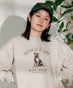 【SALE/45%OFF】FREAK'S STORE アニマルプリントスウェット 25SS フリークスストア トップス スウェット・トレーナー ベージュ グレー...