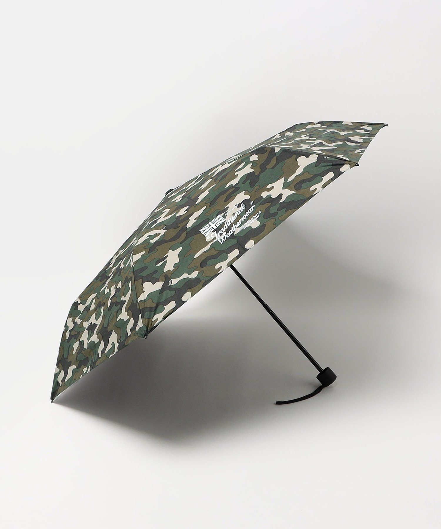 UNITED ARROWS green label relaxing <Traditional Weatherwear>ライトウェイトアンブレラカモブラック 折りたたみ傘 ユナイテッドアローズ グリーンレーベルリラクシング ファッション雑貨 折りたたみ傘 グリーン【送料無料】