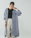 GLOBAL WORK エアリーリラックスデニム羽織りチュニックワンピース/575256 グローバルワーク ワンピース・ドレス シャツワンピース ブルー グレー【送料無料】