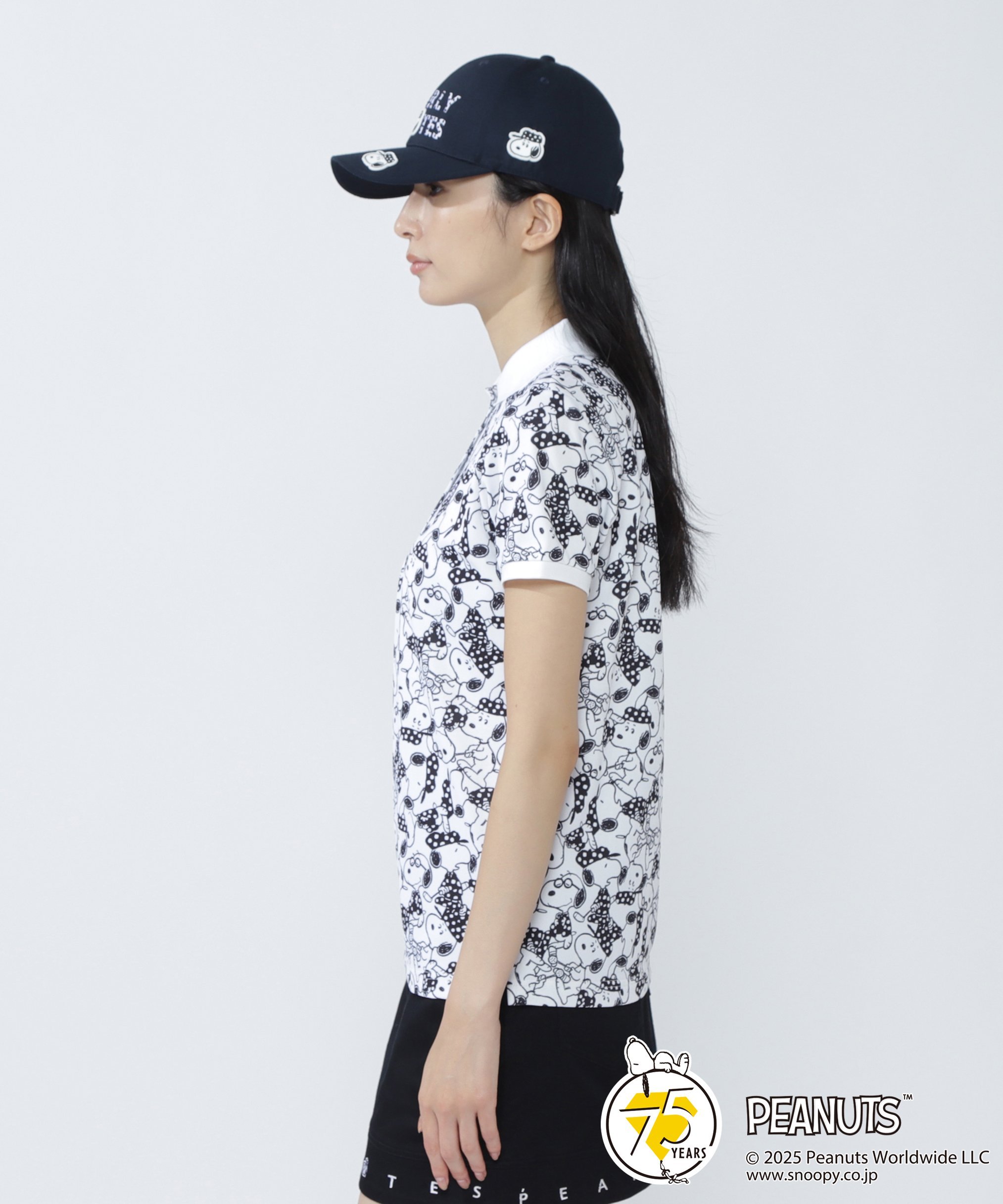 PEARLY GATES プライムフレックスカノコ総柄半袖ポロシャツ パーリーゲイツ トップス ポロシャツ ホワイト【送料無料】