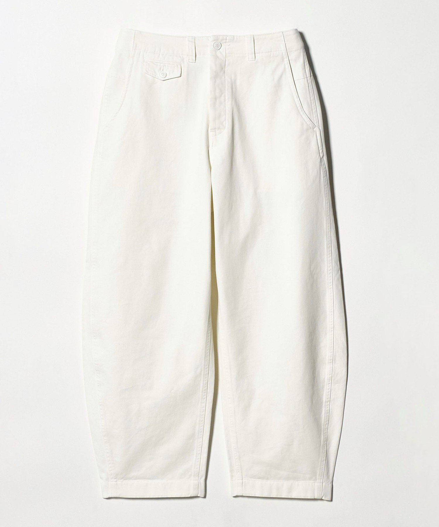 ＜ASTRAET＞コットン チノ バレルパンツ ユナイテッドアローズ パンツ チノパンツ ベージュ ホワイト