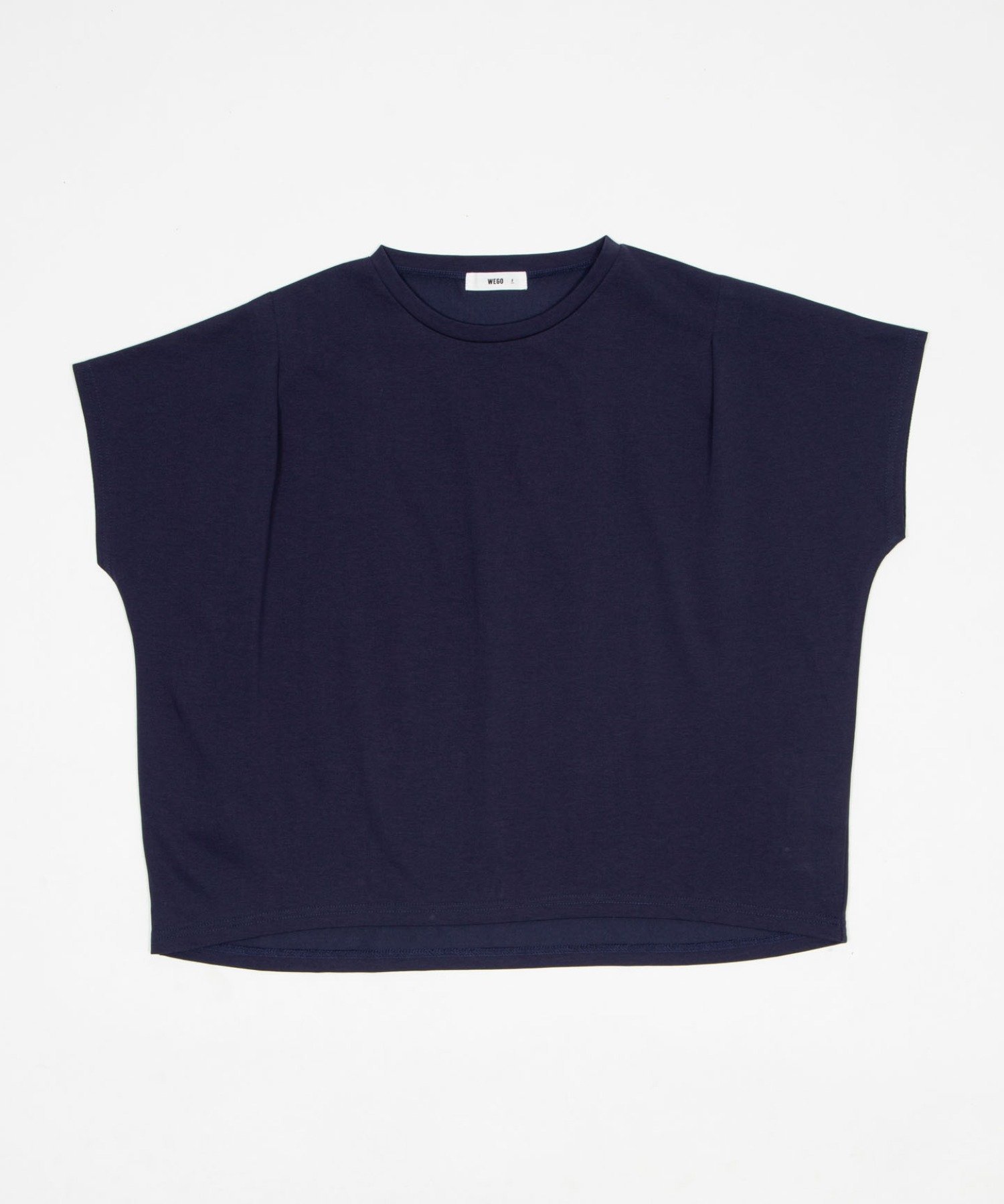 WEGO LADY'S 接触冷感フレンチスリーブT ウィゴー トップス カットソー・Tシャツ ホワイト グレー ネイビー イエロー ブラック