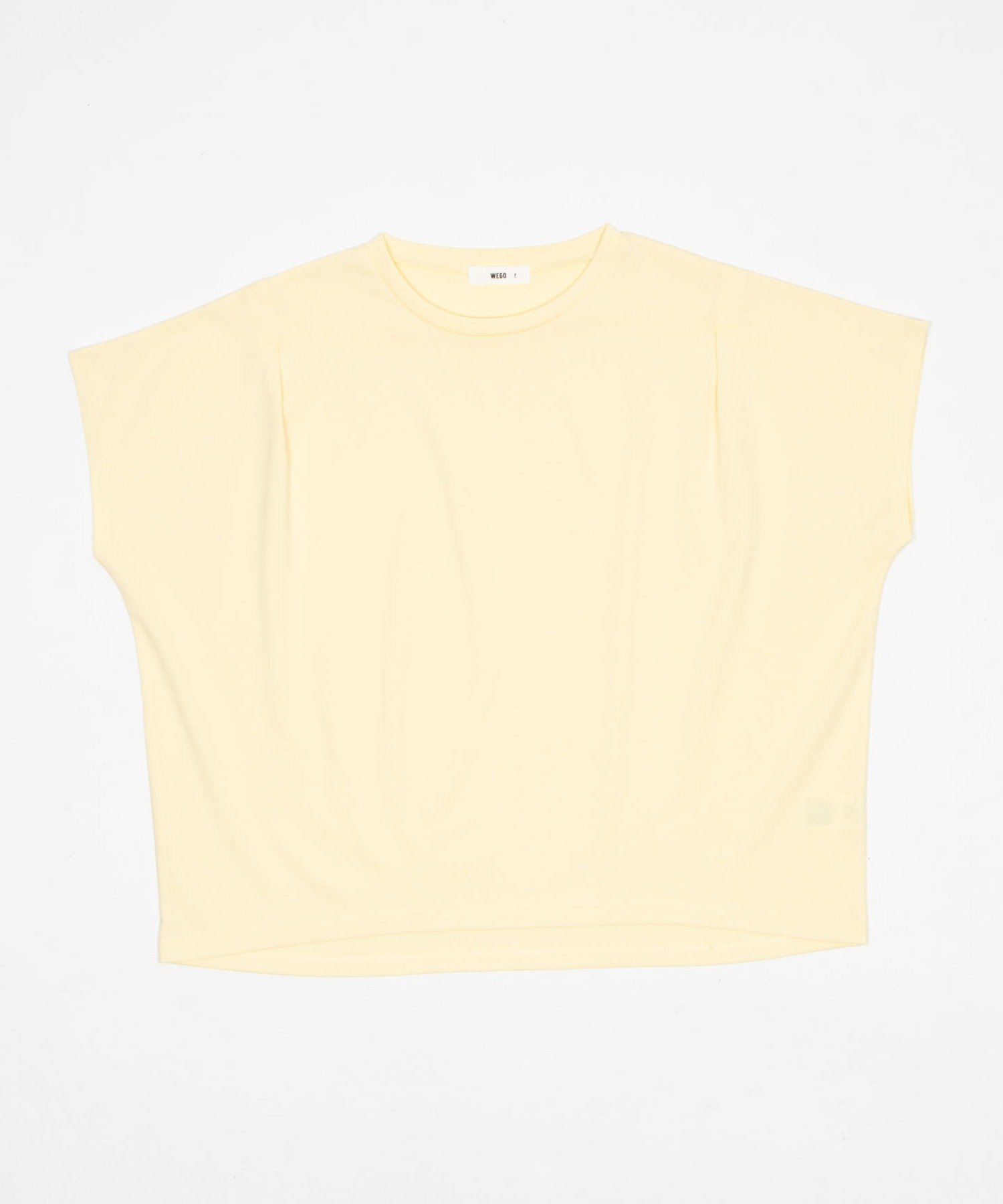 WEGO LADY'S 接触冷感フレンチスリーブT ウィゴー トップス カットソー・Tシャツ ホワイト グレー ネイビー イエロー ブラック