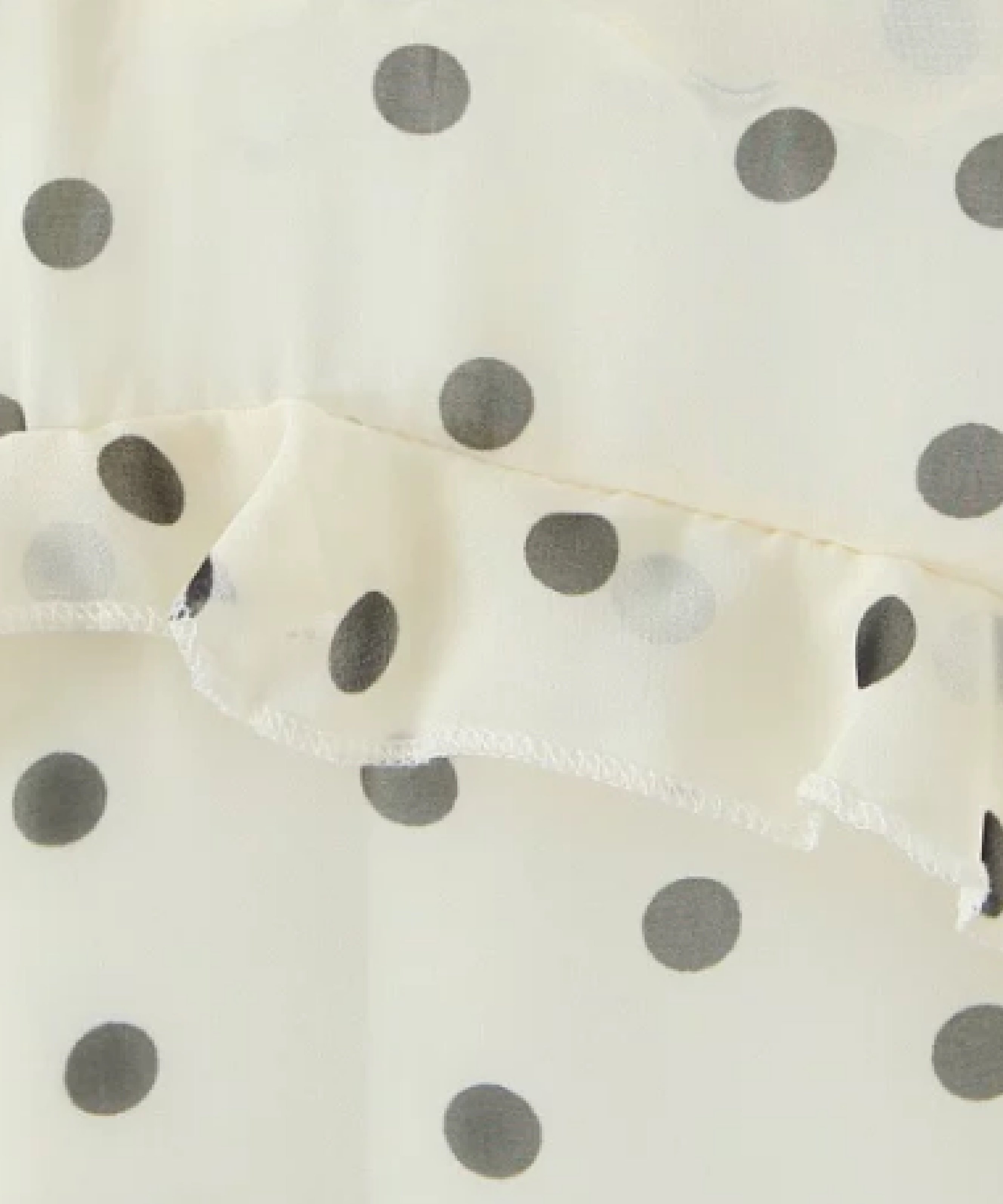 LA POMME petit Ruffle Flare Dots Skirt ラポミ・プチ スカート ロング・マキシスカート