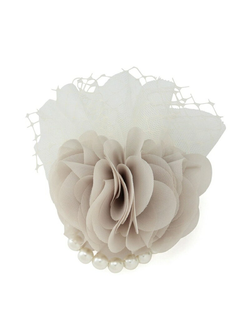 【SALE／50%OFF】ROPE' PICNIC PASSAGE フラワーチュールコサージュ ロペピクニック アクセサリー・腕時計 ブローチ・コサージュ・バッジ ベージュ ピンク