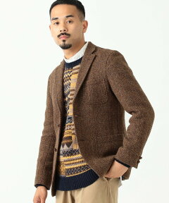 Harris Tweed Sack Sport Coat 38-16-0111-803: Light Brown Harris Tweed Sack Sport Coat 38-16-0111-803: Light Brown