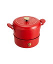 TOKYO DESIGN CHANNEL BUYERS SELECT マルチグリルポット イッカ 食器・調理器具・キッチン用品 キッチン家電 レッド ホワイト【...