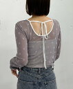 【SALE/70%OFF】archives フロッキープリントチュールTOPS アルシーヴ トップス カットソー・Tシャツ ホワイト ブルー