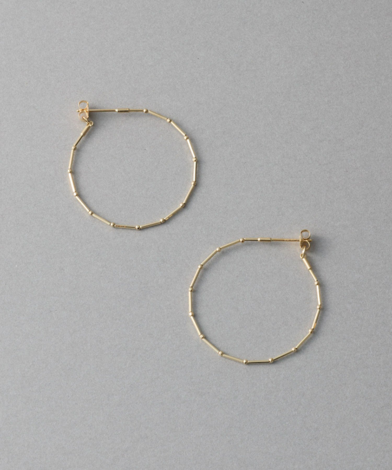 エテ ete ピアス K10 ゴールド ミニ フープ デザイン アクセサリー 